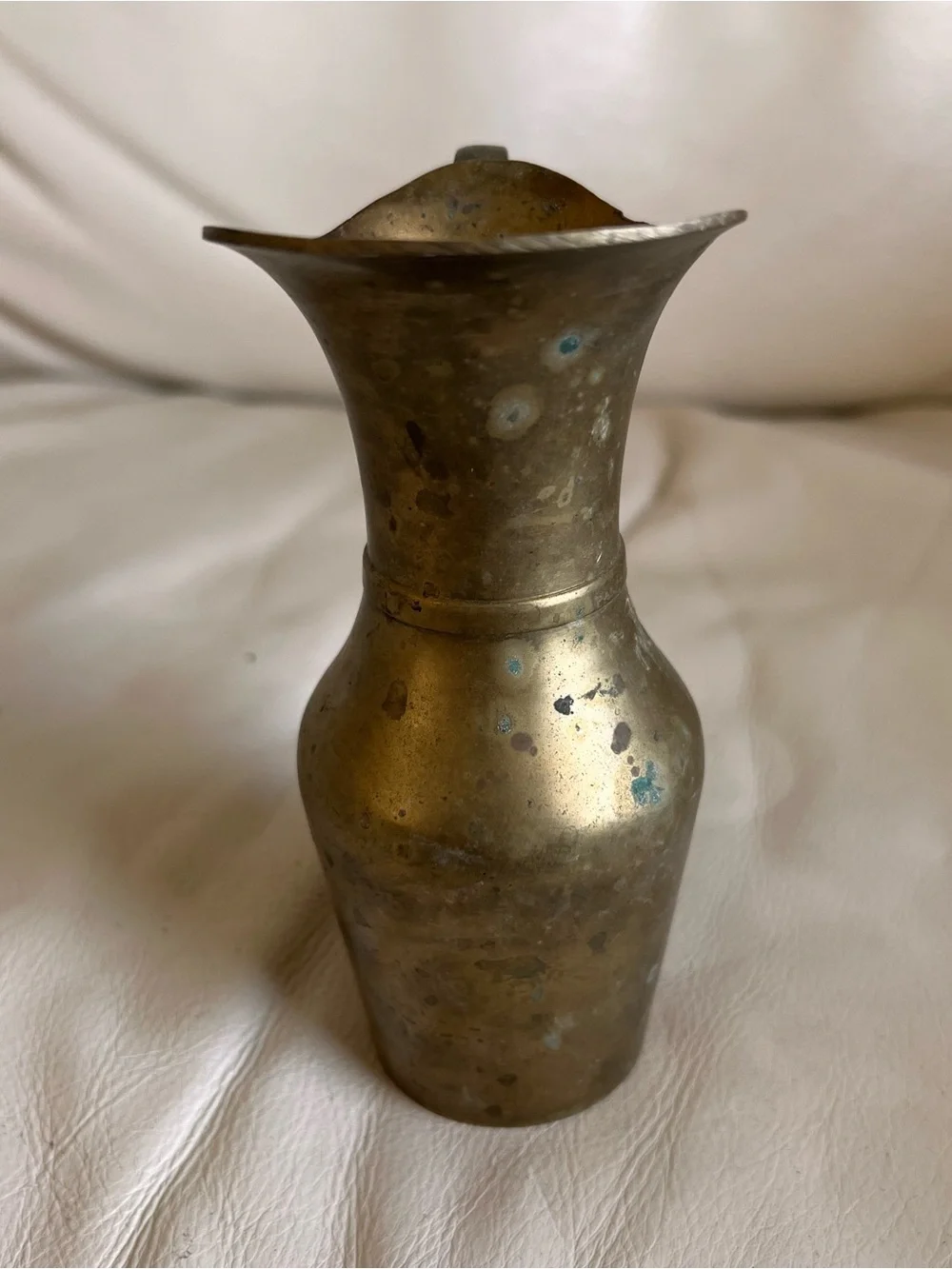 Vintage Brass Pitcher Vase Decor